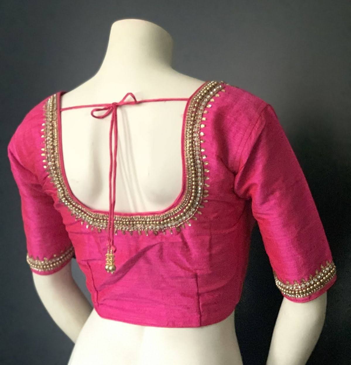The Ultimate Collection of 999+ Stunning Maggam Work Blouse Images in ...