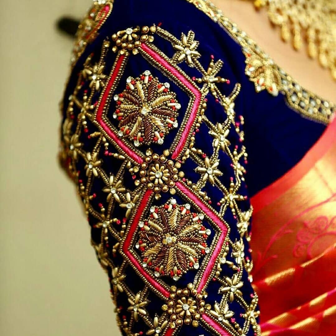 Aari Work – Hand Work Design – Maggam Work – Bridal Blouse Designs ...