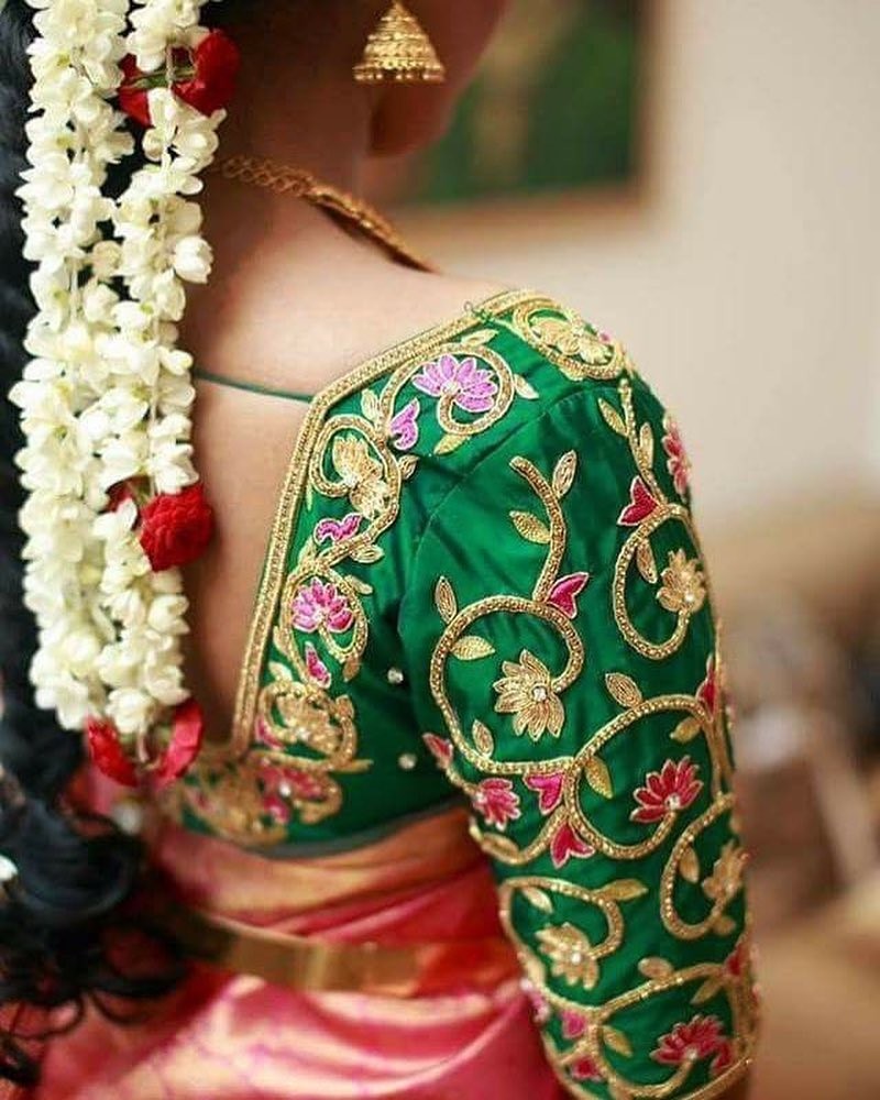 Aari Work – Hand Work Design – Maggam Work – Bridal Blouse Designs ...