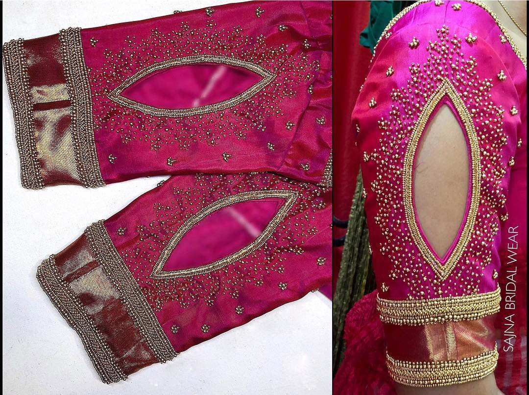 Aari Work – Hand Work Design – Maggam Work – Bridal Blouse Designs ...