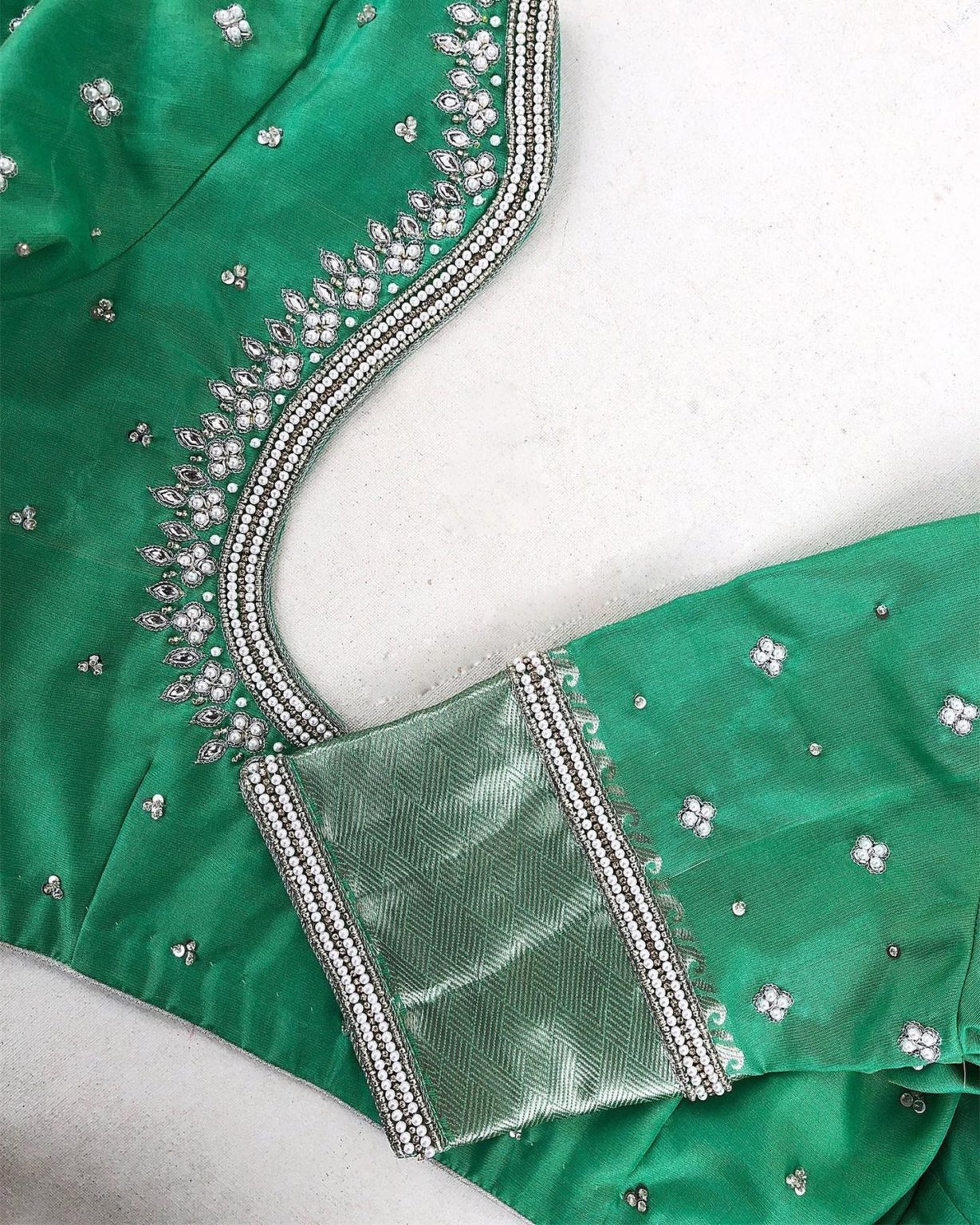 aari work blouse hand design