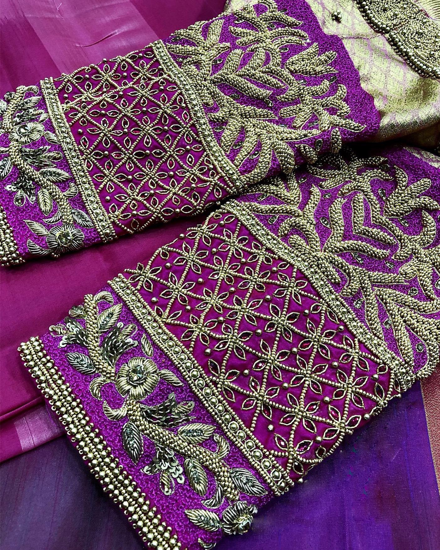 Aari Work – Hand Work Design – Maggam Work – Bridal Blouse Designs ...