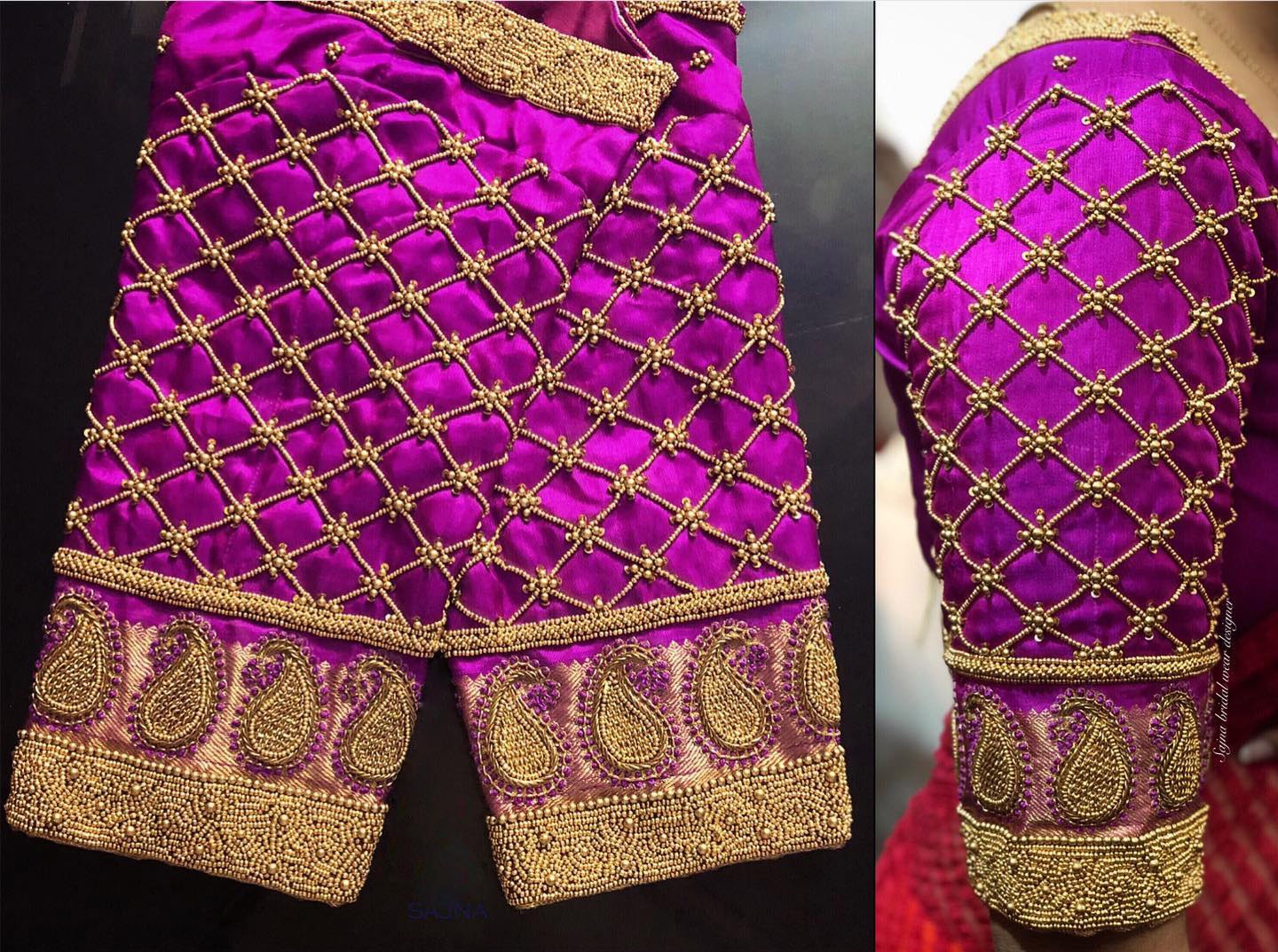 Aari Work – Hand Work Design – Maggam Work – Bridal Blouse Designs ...