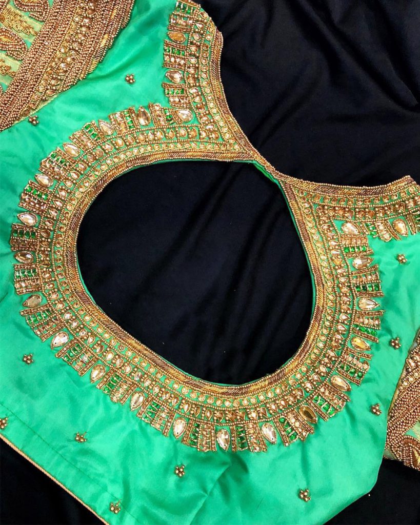 Aari Work – Hand Work Design – Maggam Work – Bridal Blouse Designs ...